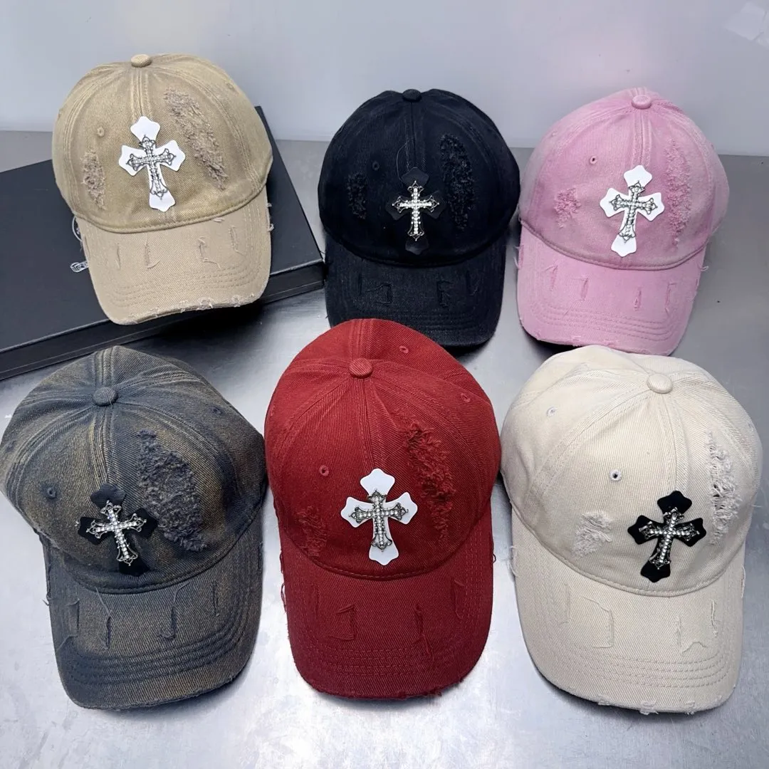 Welcome to inquire, Crow Heart Washed Ripped Baseball Cap